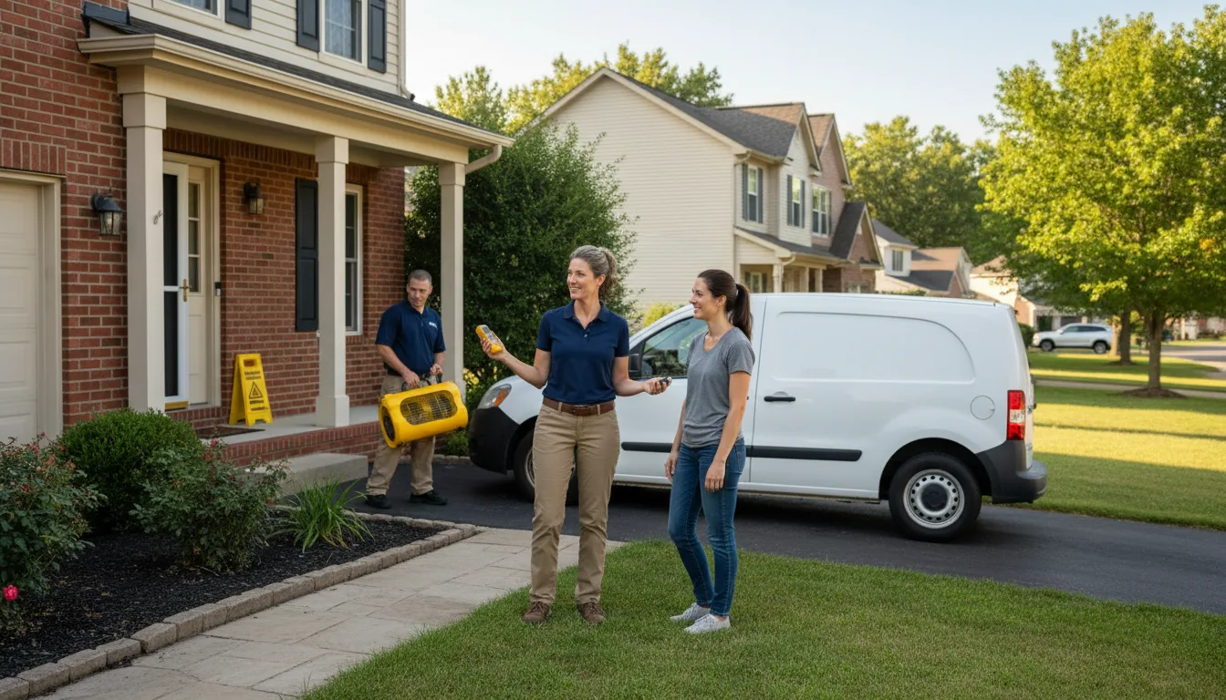 Water restoration image for Dehumidification And Cleanup Services in Deep River, IA